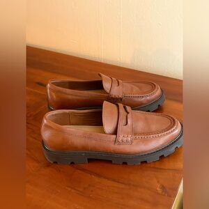 Aldo Tan Leather Loafers Never Worn